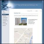 Screen shot of the KLP Group plc website.