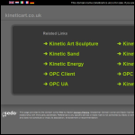 Screen shot of the KineticaRT Ltd website.
