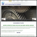 Screen shot of the KBG Engineering Ltd website.