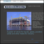 Screen shot of the Kee Valves Ltd website.