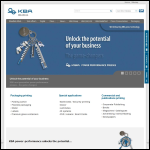 Screen shot of the KBA (UK) Ltd website.