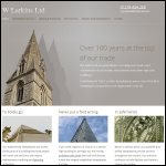Screen shot of the Larkins, W. Ltd website.