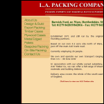 Screen shot of the LA Packing Ltd website.