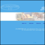 Screen shot of the J R Livingstone & Co website.