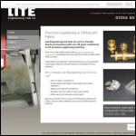 Screen shot of the Lite Engineering & Tool website.