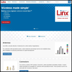 Screen shot of the Linx Technology Ltd website.