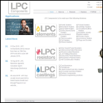 Screen shot of the LPC Elements website.
