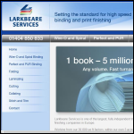 Screen shot of the Larkbeare Services Ltd website.