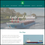 Screen shot of the Leafe & Hawkes Ltd website.