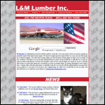 Screen shot of the LM (Timber) Ltd website.