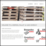Screen shot of the Liverpool Pallet & Case Co website.