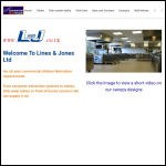 Screen shot of the Lines & Jones Ltd website.