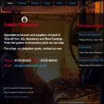 Screen shot of the Leach & Thompson Ltd website.