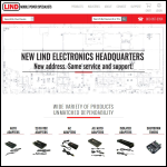 Screen shot of the Lindon Electronics website.