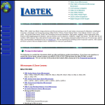Screen shot of the Labtek website.