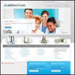 Screen shot of the Lab Direct Ltd website.