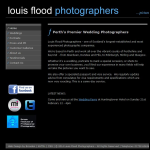 Screen shot of the Louis Flood Photographers website.