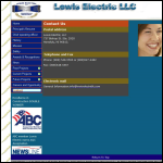 Screen shot of the Lewis Electric website.