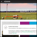 Screen shot of the ADAMA Agricultural Solutions UK Ltd website.