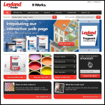 Screen shot of the Leyland Trade Paint website.