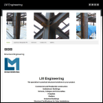 Screen shot of the LM Engineering Services Ltd website.