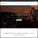 Screen shot of the Mettec Ltd website.