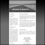 Screen shot of the Musicom Ltd website.