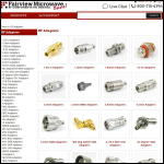 Screen shot of the Microwave Connectors International Ltd website.