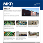 Screen shot of the MKR Electronics Services website.