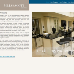 Screen shot of the Mills & Scott website.