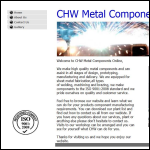 Screen shot of the Metal Components Ltd website.