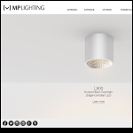 Screen shot of the M & P Lighting Ltd website.