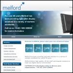 Screen shot of the Melford Technologies Ltd website.