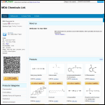 Screen shot of the MDA Chemicals Ltd website.