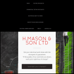 Screen shot of the H Mason & Sons Ltd website.