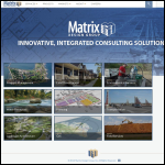 Screen shot of the Matrix Design Services website.