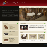 Screen shot of the Monsoon Rattan Co, The website.