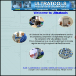 Screen shot of the M & G Ultra Tools Ltd website.