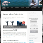 Screen shot of the Power Products Marine website.