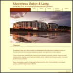 Screen shot of the Moorehead Sutton & Laing website.