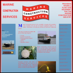 Screen shot of the Marine Landing Services Ltd website.