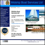 Screen shot of the Midship Boat Services Ltd website.