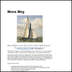 Screen shot of the Mountifield Sails Ltd website.