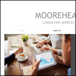 Screen shot of the Moorehead Consulting website.