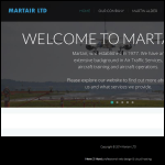 Screen shot of the Martair Ltd website.