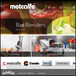 Screen shot of the Metcalfe Catering Equipment Ltd website.
