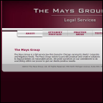 Screen shot of the Mays Group Ltd, The website.