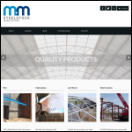 Screen shot of the M & M Steelwork (Fabrication & Erection) Ltd website.