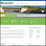 Screen shot of the McMahon Associates website.