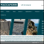 Screen shot of the Maccaferri Ltd website.